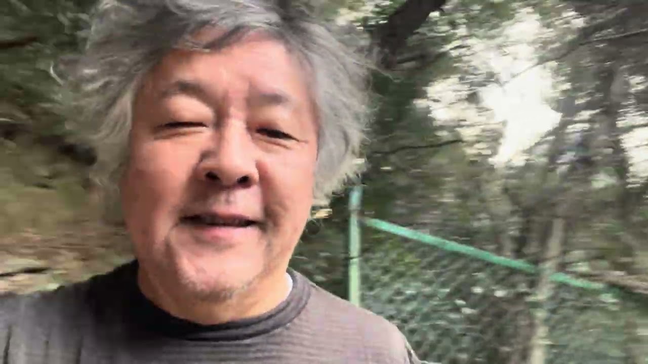 #旅ラン　寒い朝、新神戸駅の裏の山道を走る。２０２５年１月１９日出走。