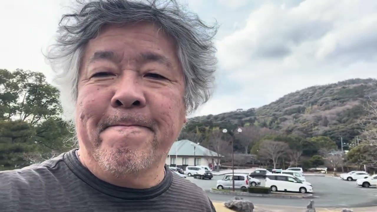 #旅ラン　山口県、湯田温泉郊外を、維新百年記念公園に向かって走る。２０２５年１月１９日出走。