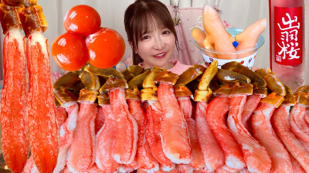 【大食い】生カニ食べ放題【ASMR】