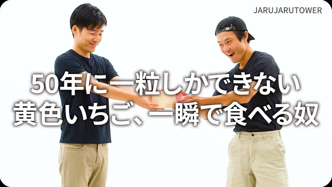 『50年に一粒しかできない⻩色いちご、一瞬で食べる奴』ジャルジャルのネタのタネ【JARUJARUTOWER】