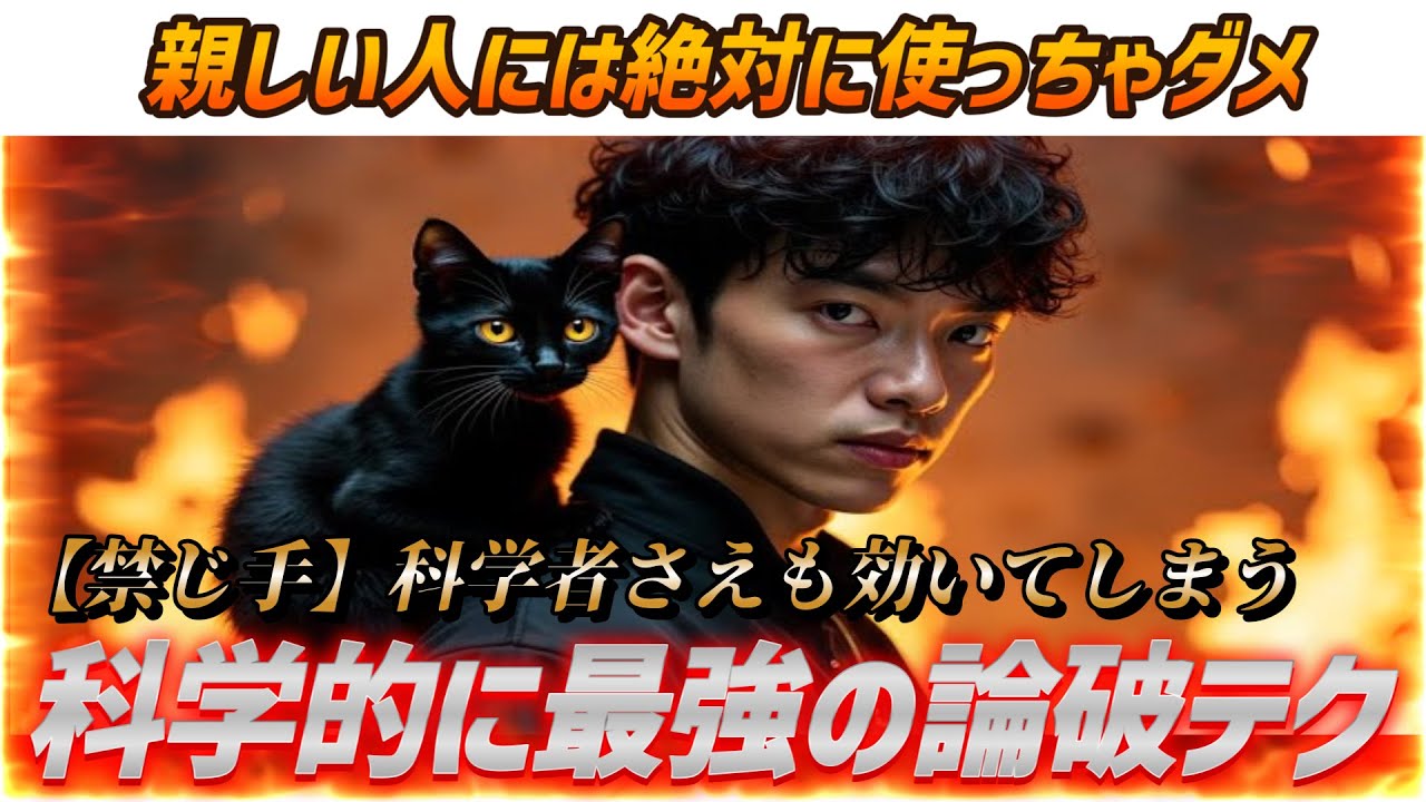 【禁じ手】親しい人には絶対使っちゃいけない科学が証明した最強の論破テク
