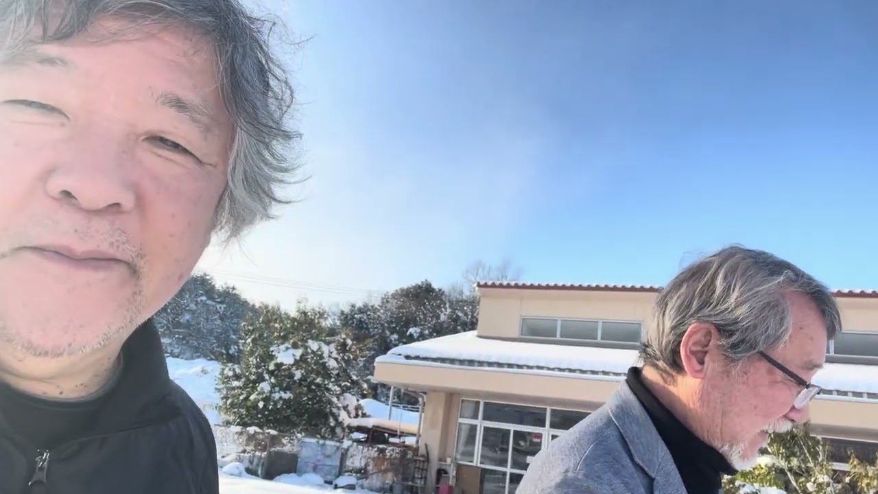 庄原こどもの夢学園、中岡和己理事長といっしょに、広島県庄原市立、敷信みのり保育所を訪ねて