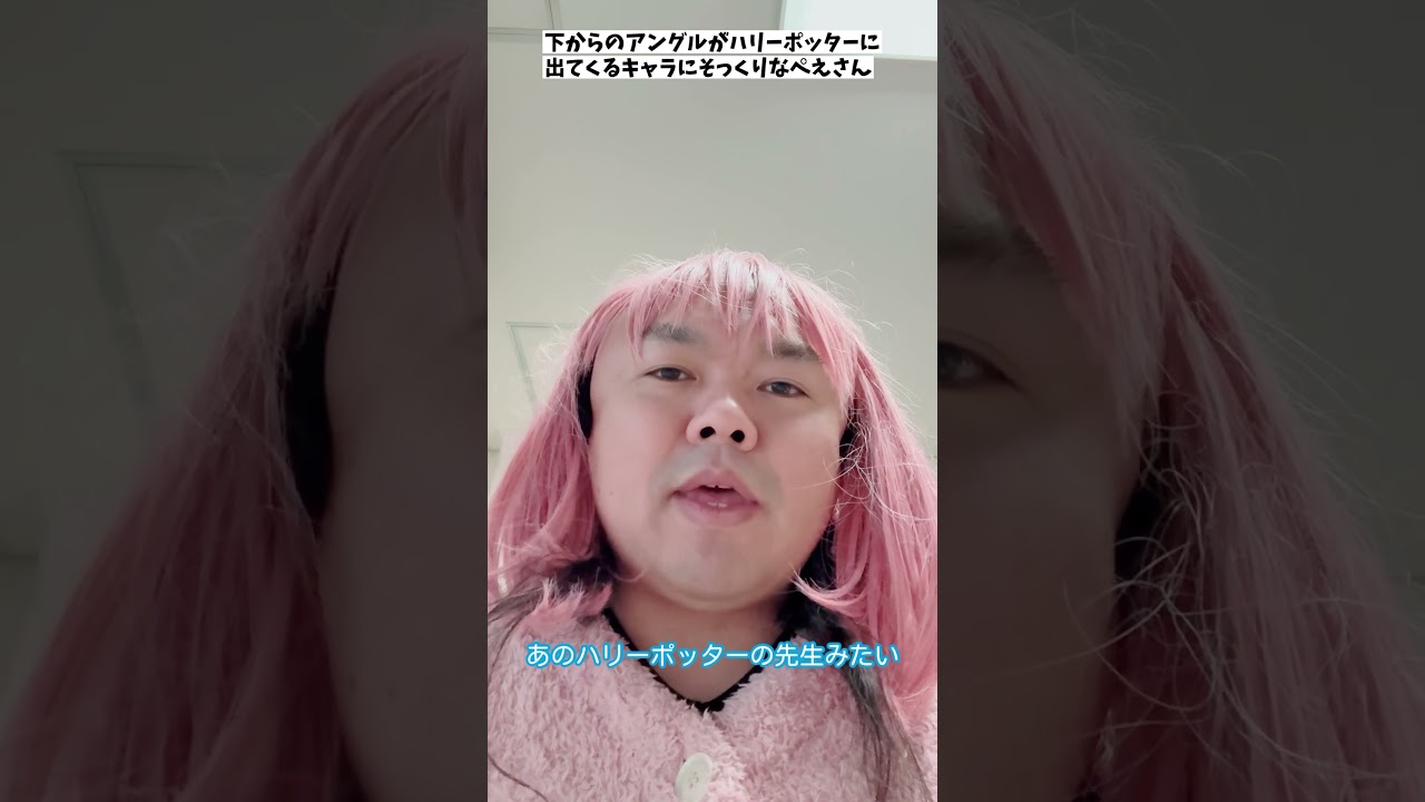 「下からのアングルがハリーポッターに出てくるキャラにそっくりなぺえさん」