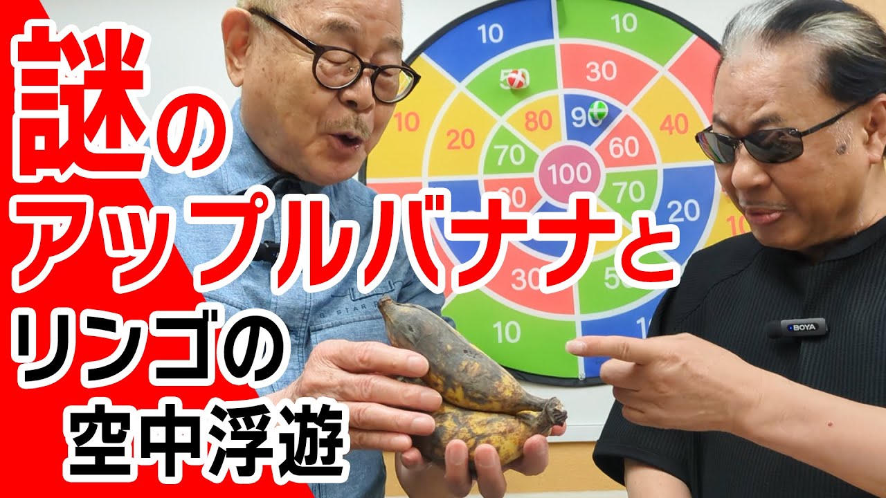【リンゴの空中浮遊】謎の果物アップルバナナ食べてみた！！