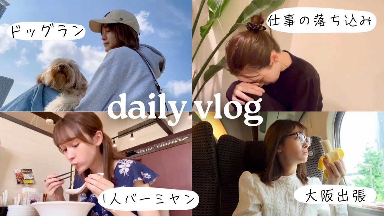 【VLOG】仕事の失敗/愛犬との休日/1人バーミアン/大阪出張