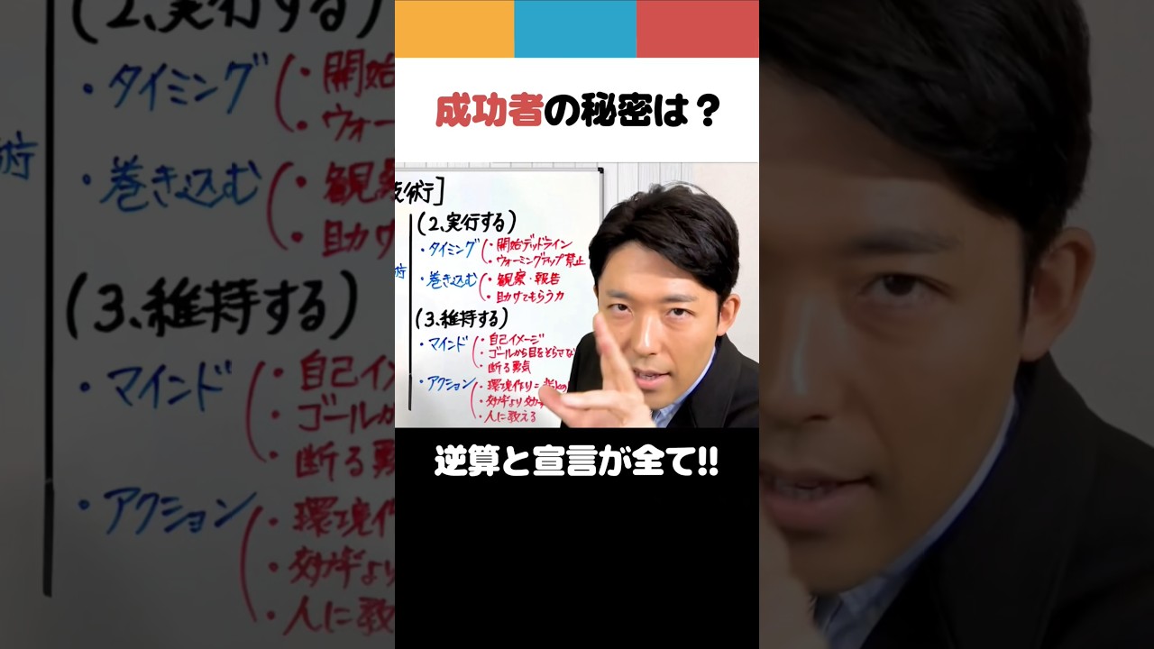 成功者の秘密は？-逆算と宣言が全て!!