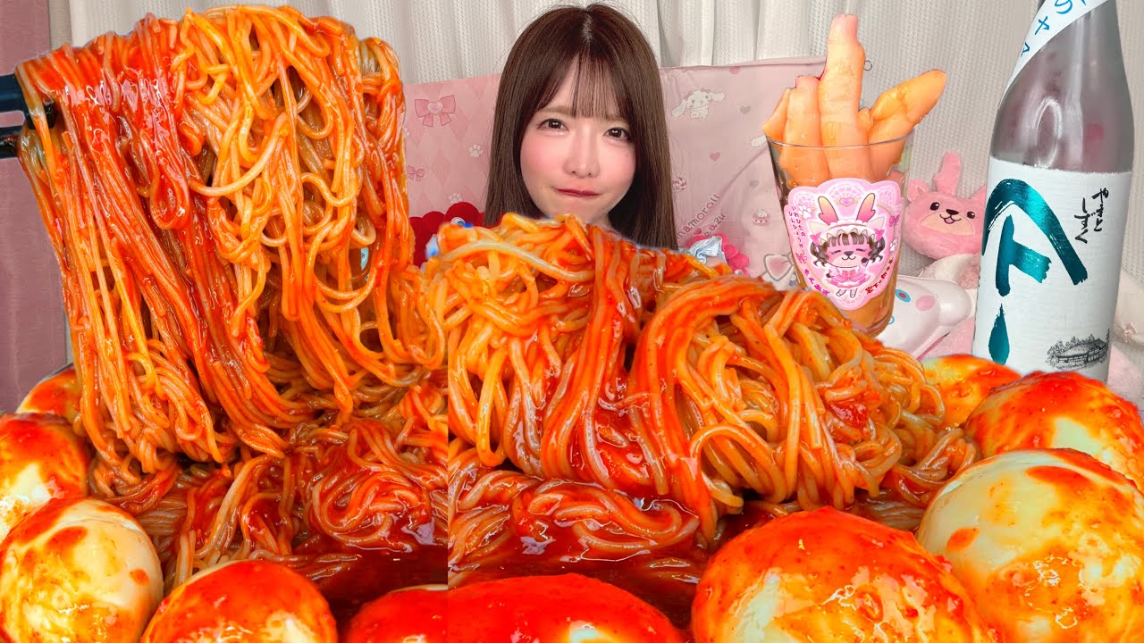 【大食い】韓国ビビン麺【ASMR】