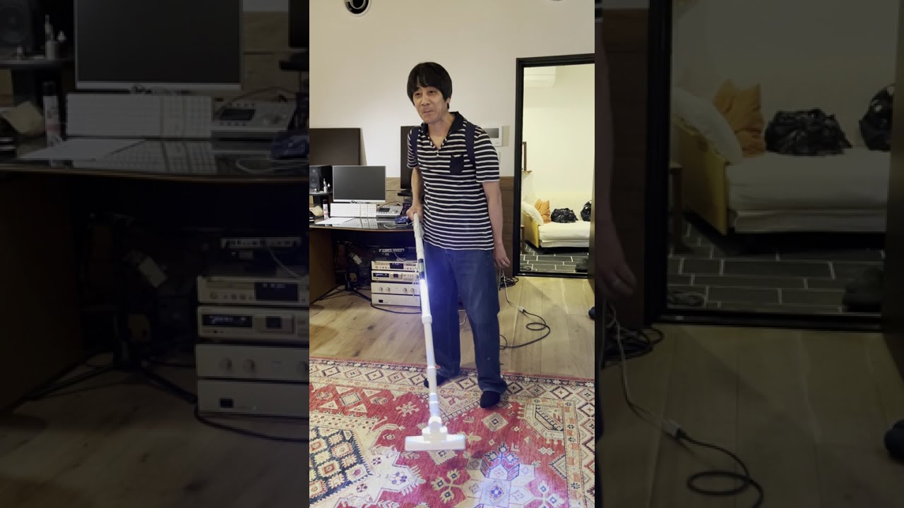 背負えるようになった掃除機のその後。進化しました。#山崎まさよし #発明品 #DIY