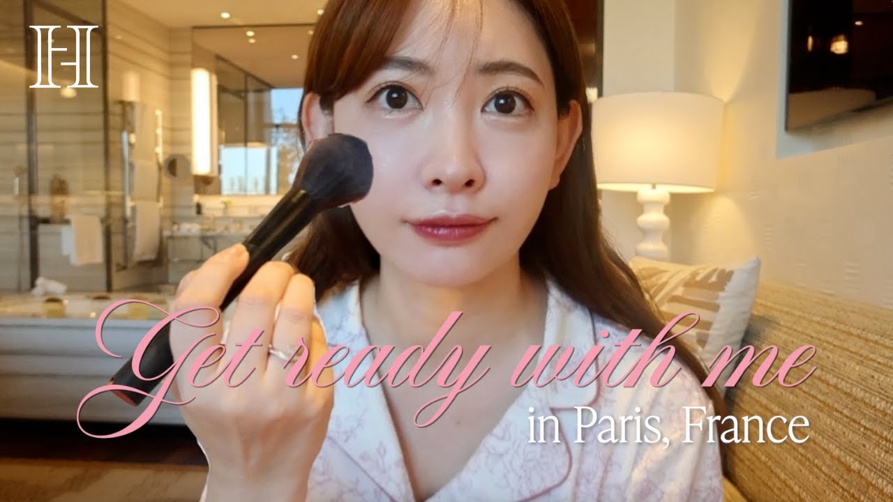 【GRWM in PARIS🇫🇷】 ホテルで雑談しながらメイク❣️  OGメンバーの話/歌番組の感想🎤