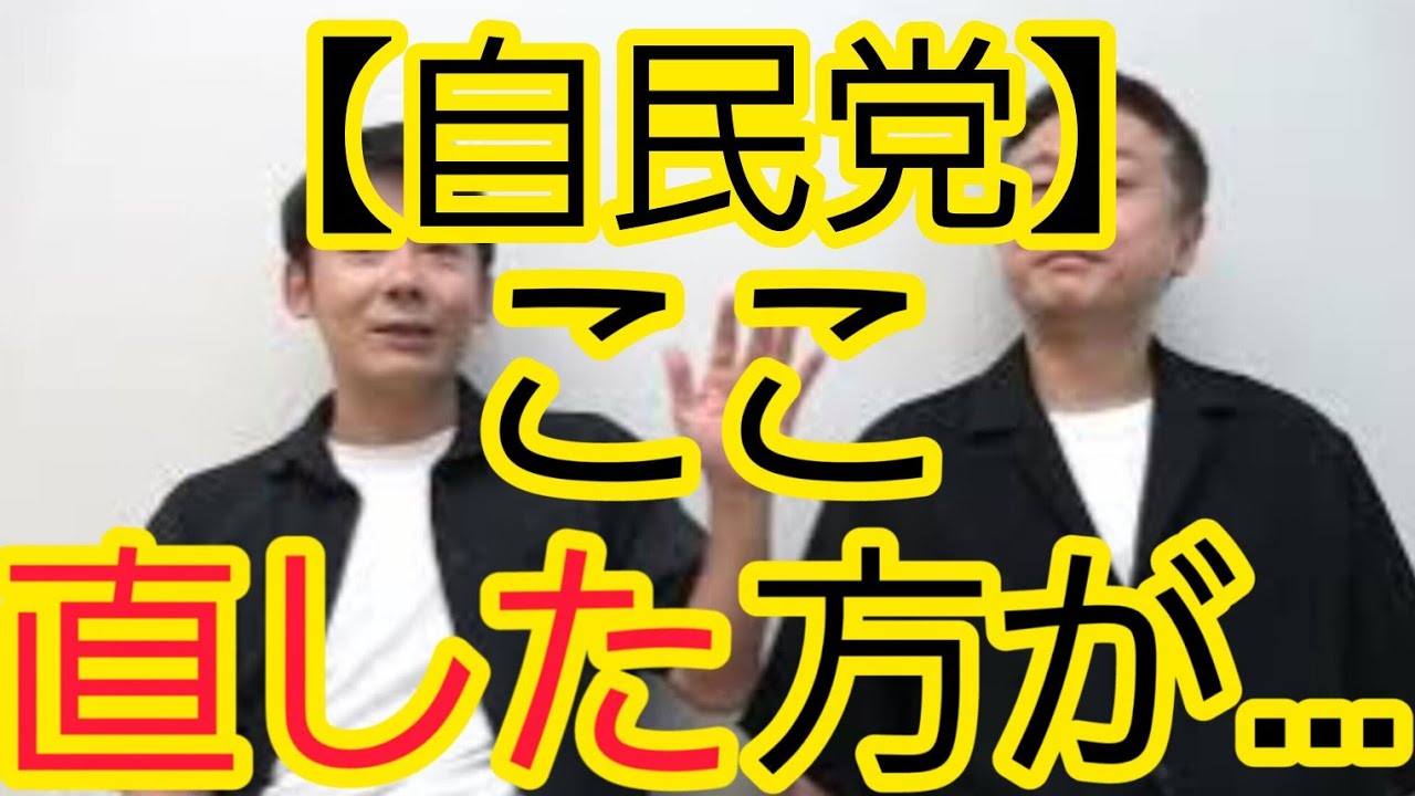 【自民党】ここ直した方が…