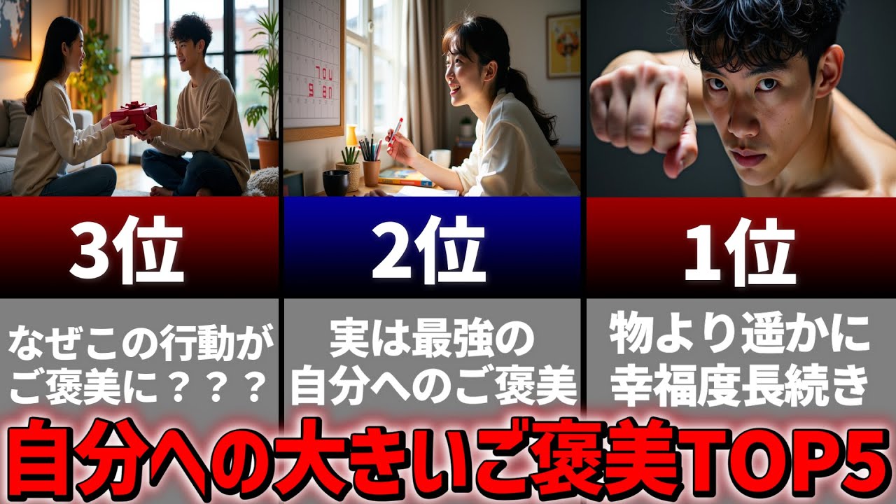 自分にあげるといい大きめのご褒美TOP5