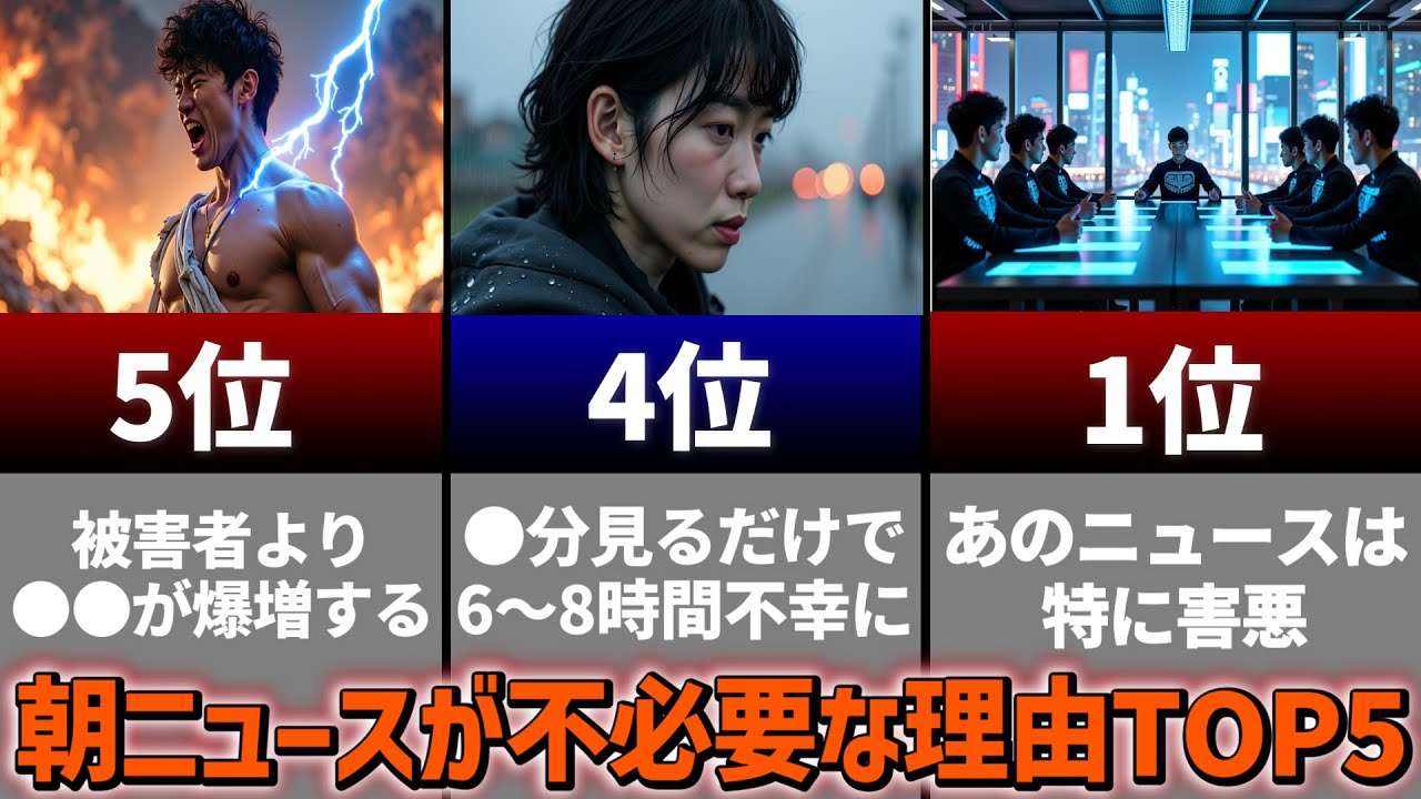 朝ニュースを見るのをやめるべき理由TOP5