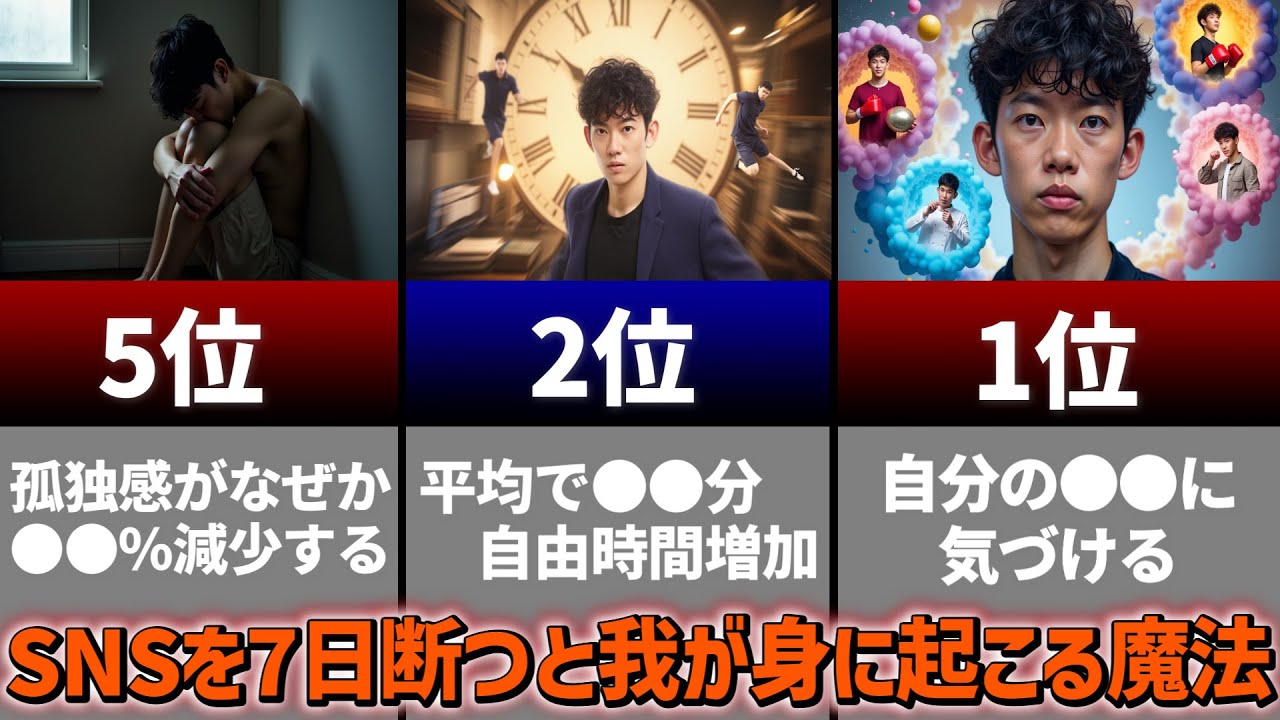 SNSを7日やめると人生変わる理由TOP5