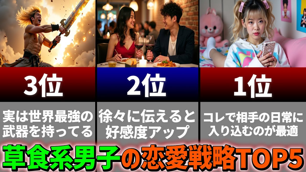 【そのために戦略がある】草食系男子の恋愛の仕方TOP5