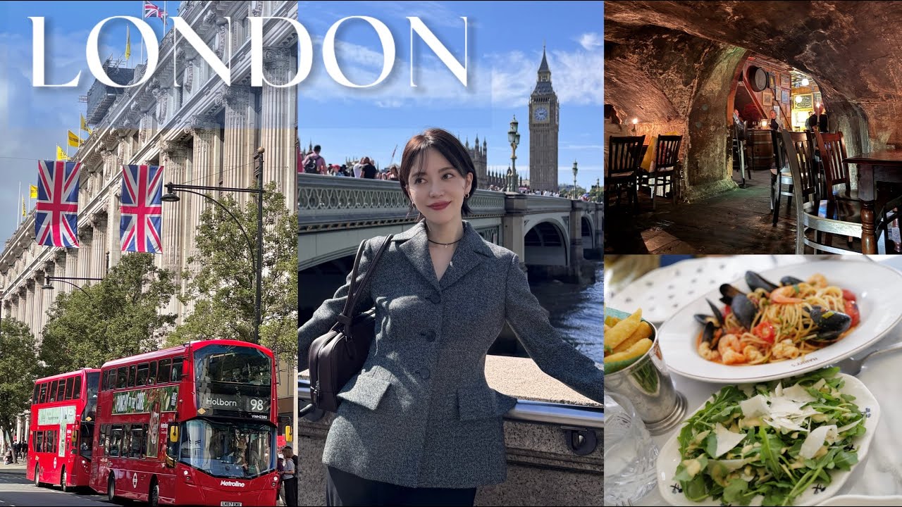 【ロンドンvlog】駅で盗難に遭遇…🥶お買い物スポット/レストラン/アフタヌーンティーやカフェ☕️🇬🇧