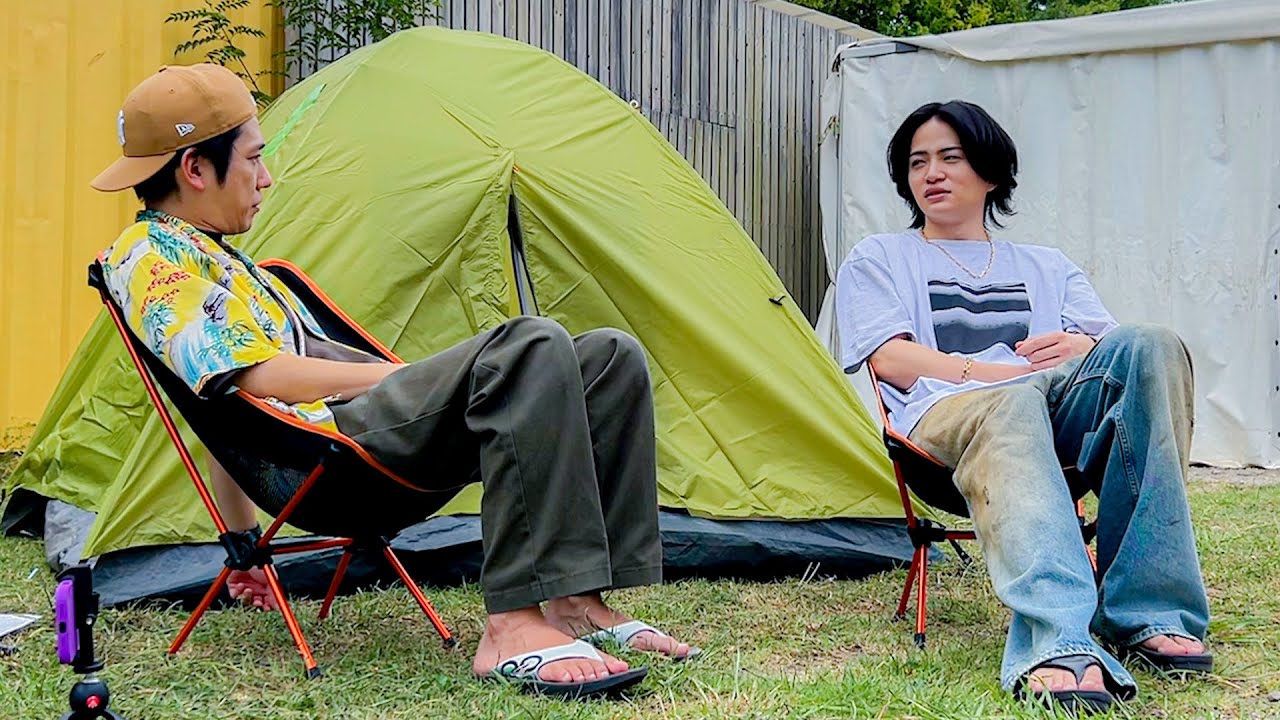 #461【キャンプ!!】黙々とテント建てた日