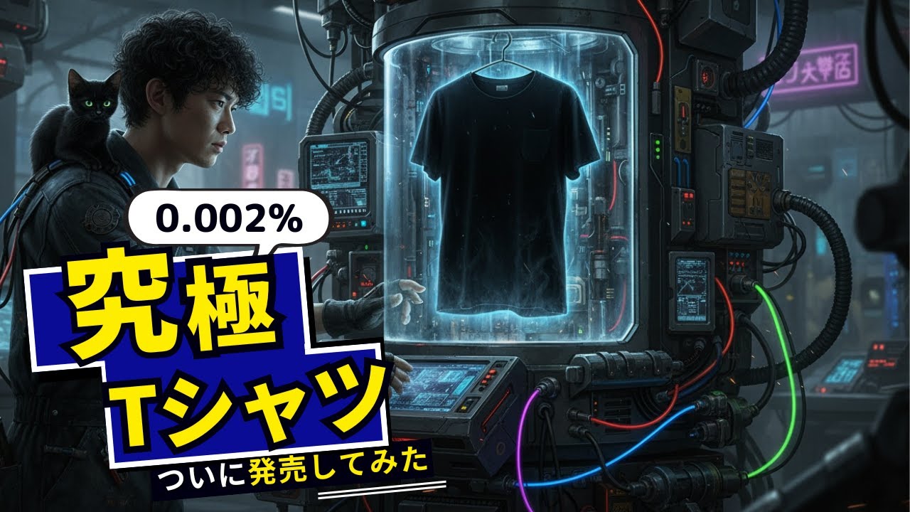 【0.002%の奇跡】究極のTシャツ作ってみた放送【購入は概要欄から】