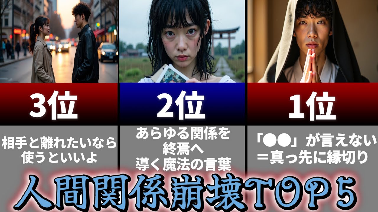 これやってたら反省すべき～人間関係編TOP5