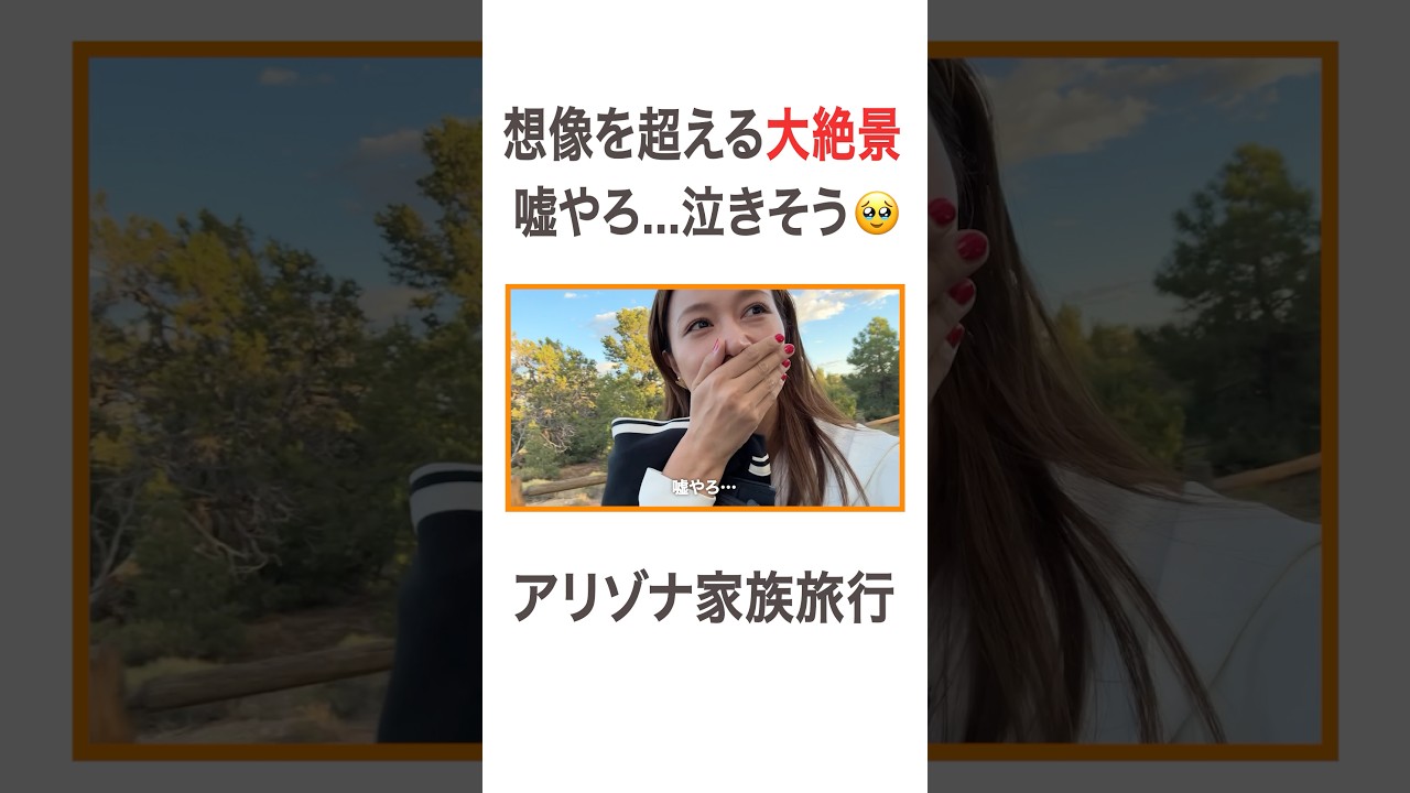 想像を超える大絶景 嘘やろ…泣きそう🥹 アリゾナ家族旅行  #高橋ユウ#yutakahashi #子連れ旅行 #家族旅行 #アリゾナ #アメリカ生活 #グランドキャニオン #サマースクール