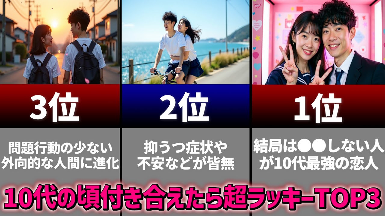 【いくら出しても買えない青春】10代で付き合うべき恋人の特徴TOP3