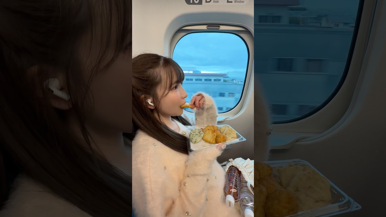 新幹線でずっと食べてるひと