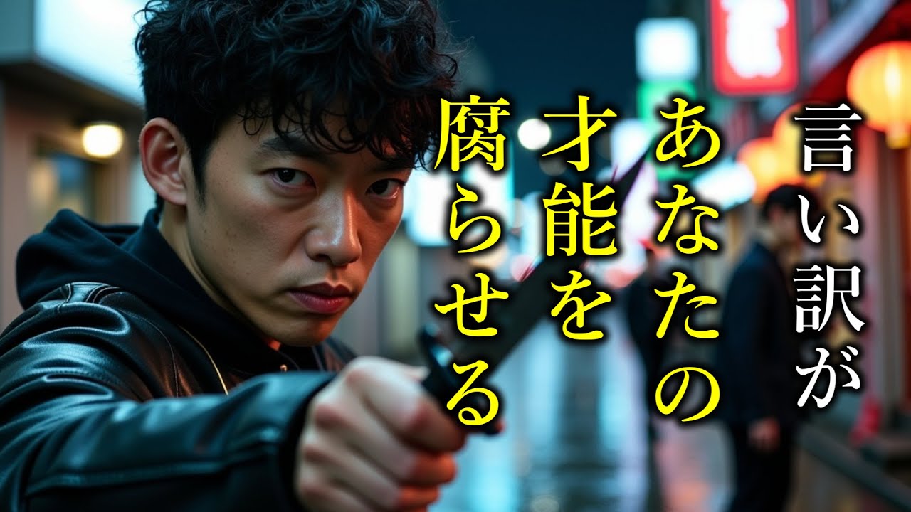 言い訳が、あなたの才能を腐らせる。