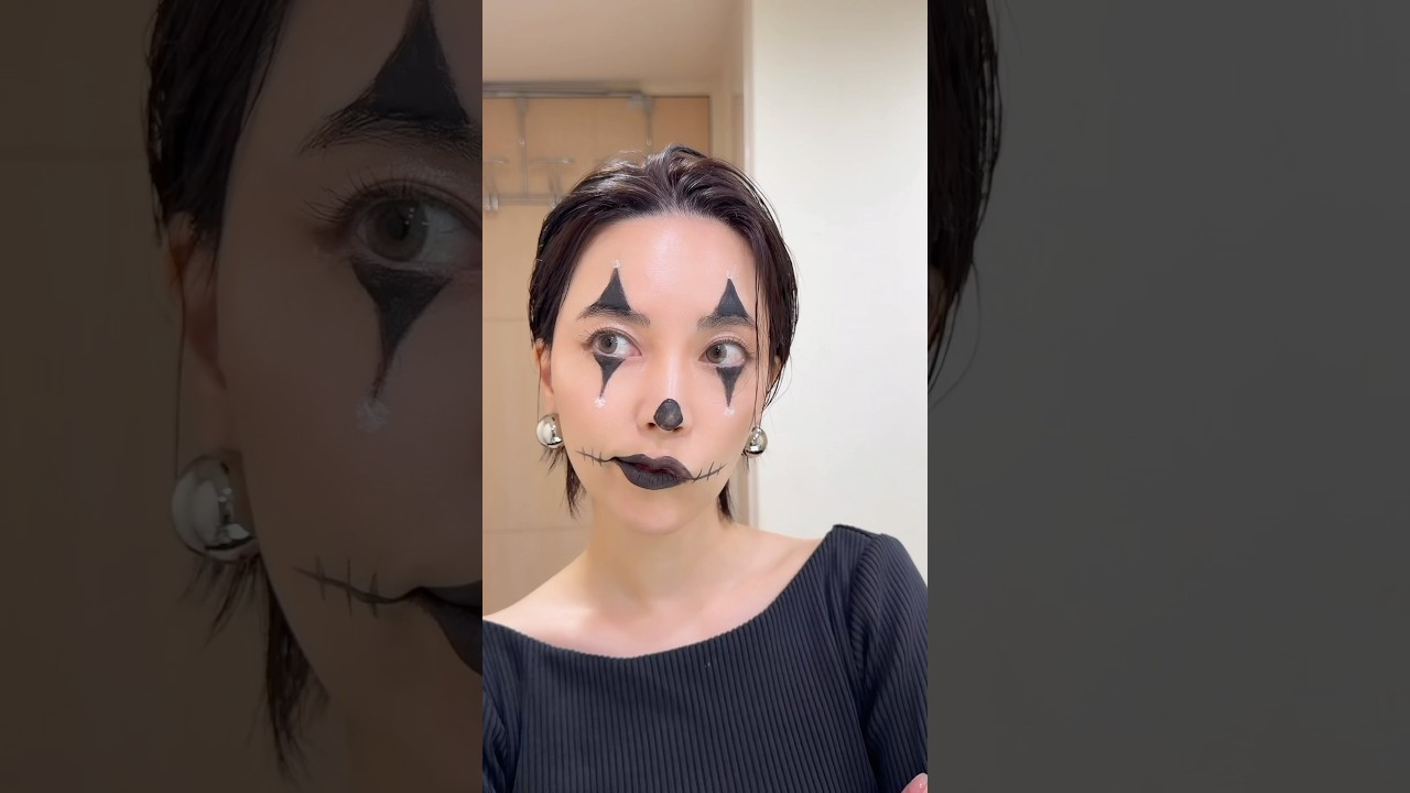 ハロウィンメイク👻🖤 #shorts