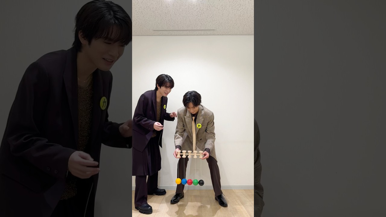 カリスマ的けん玉チャレンジpt2😎#SnowMan #カリスマックス #音故知新 #深澤辰哉 #阿部亮平