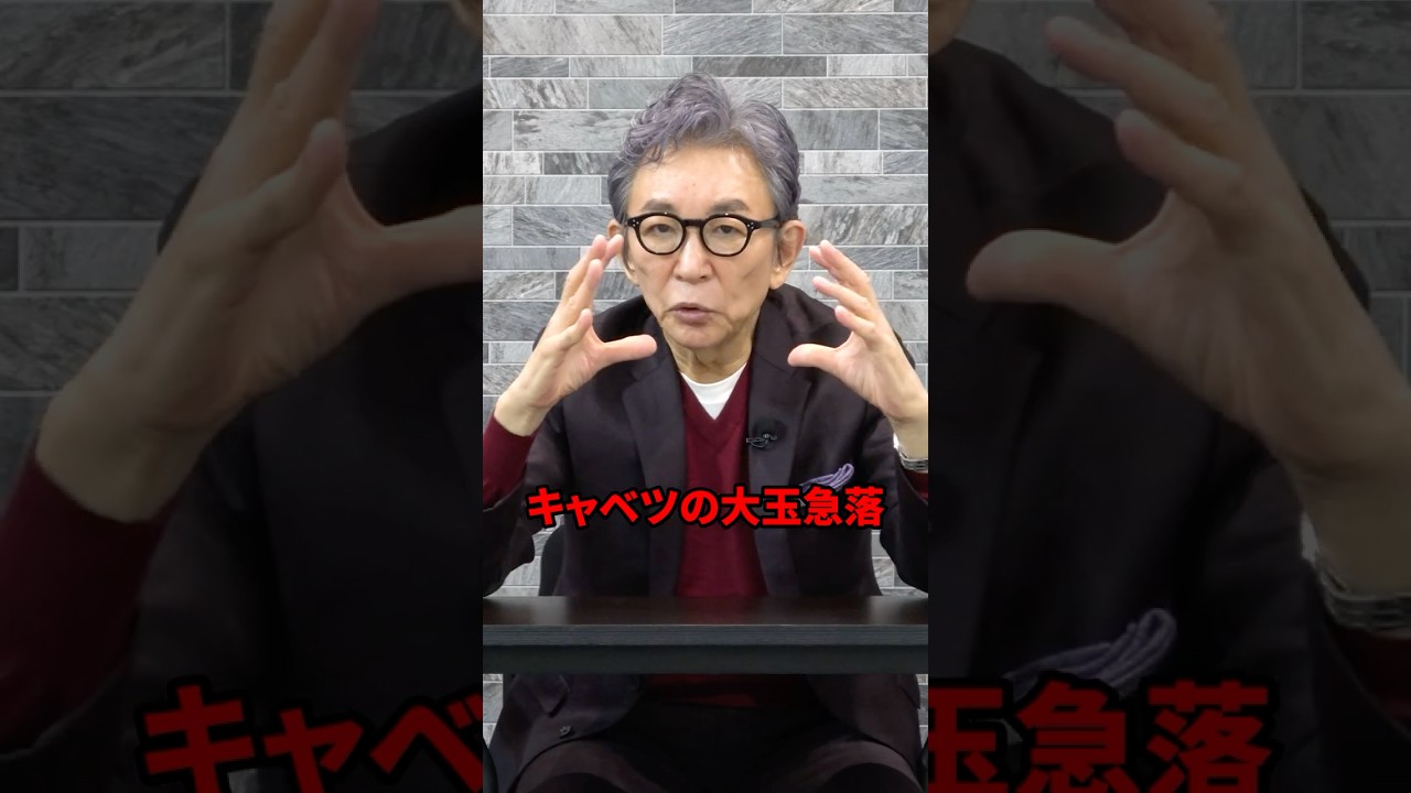 キャベツ一玉68円。価格急落について。　#古舘伊知郎 #shorts #農水省 #解説 解説