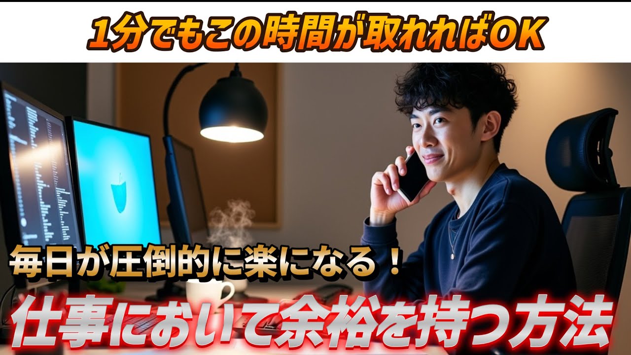 仕事において余裕を持つ方法