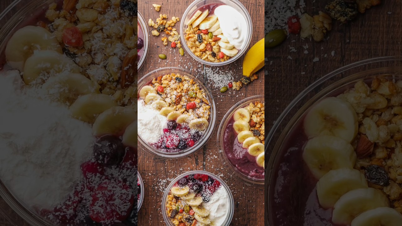 オシャレなアサイーボウルの写真撮影をしたので全部食べた