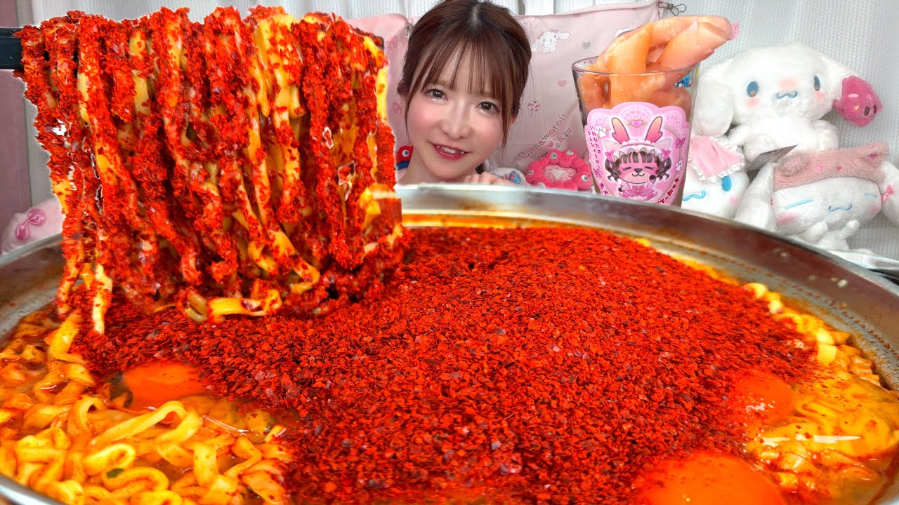 【大食い】プルダックポックンミョン激辛【ASMR】