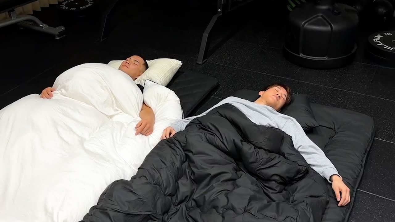 初心に帰って事務所のジムで寝泊まりしてる弟子の生活を一緒にやってみた