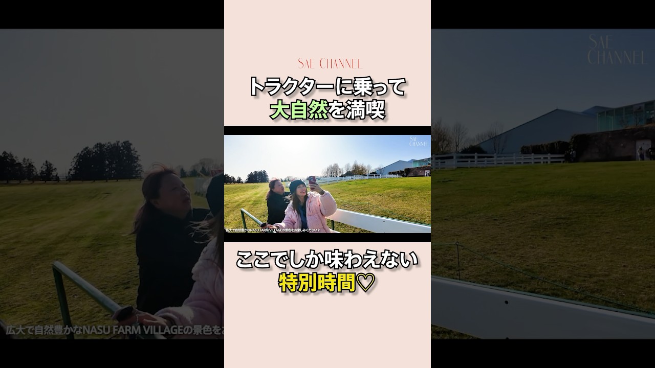 【Vlog】休みだけどきちゃった♡#紗栄子 #休日#牧場#トラクター