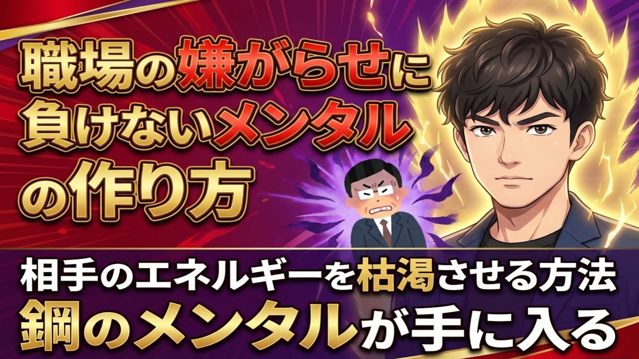 職場の嫌がらせに負けない神メンタルの作り方