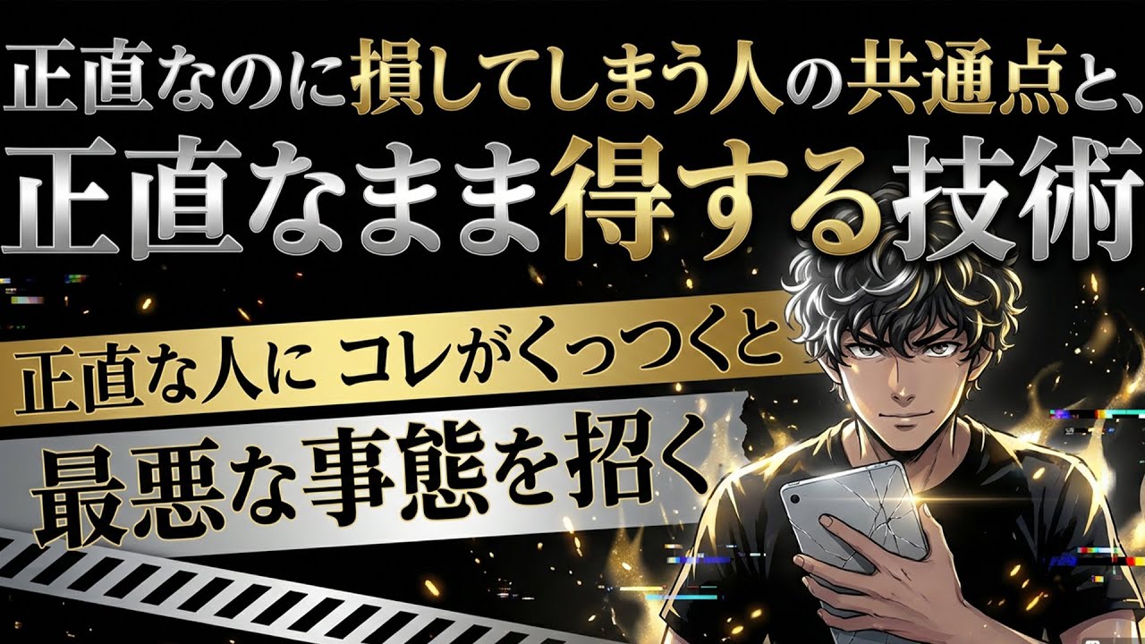 正直なのに損してしまう人の共通点と、正直なまま得する技術