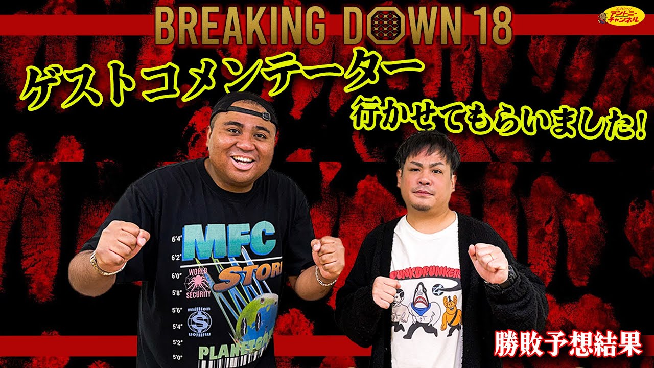 【ブレイキングダウン18】ゲストコメンテーターを終えて・試合結果について本音！
