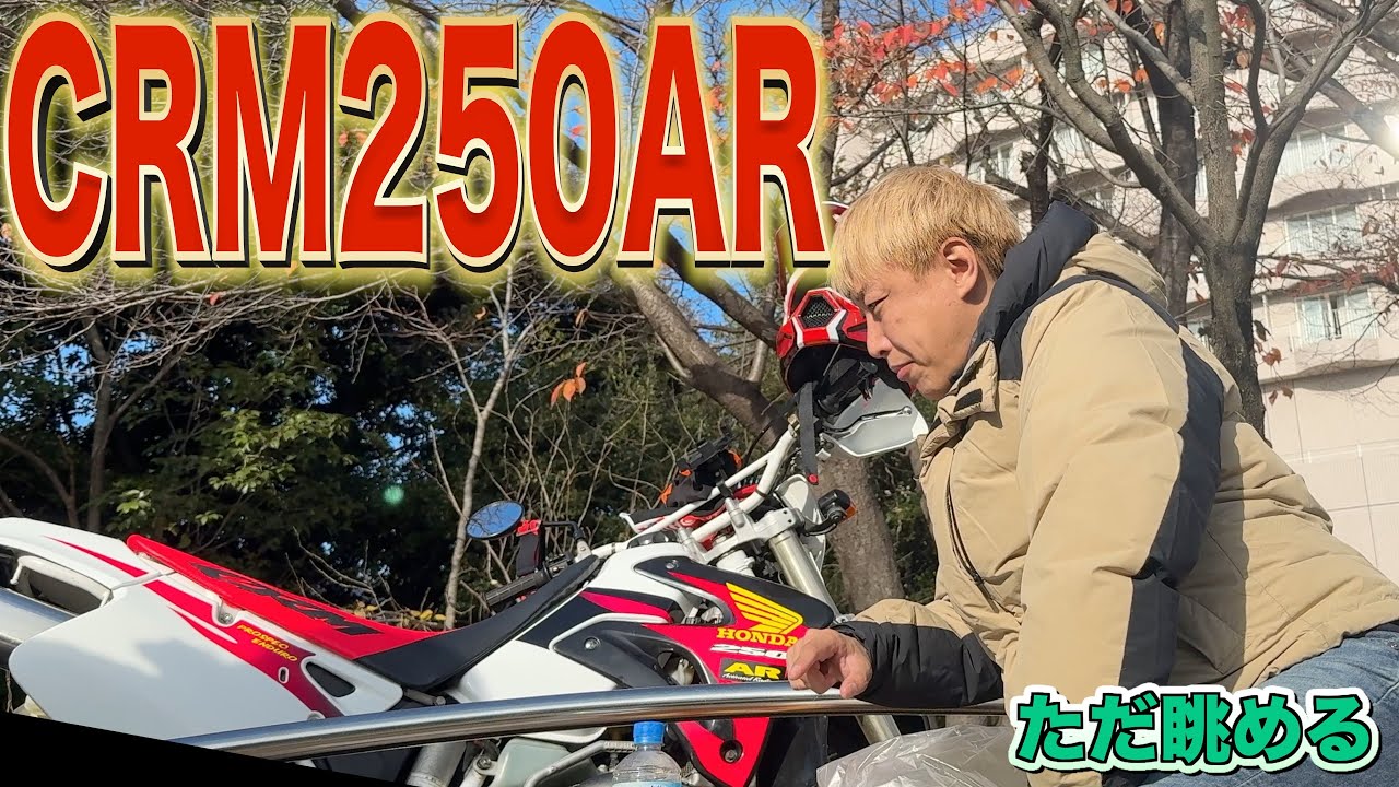 【モトログ】CRM250ARを眺めながら、マック食べて喋る