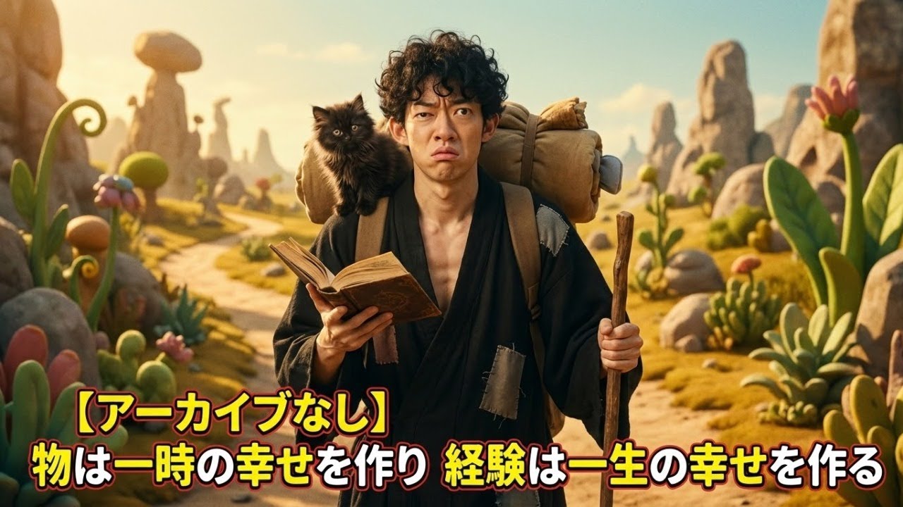 【アーカイブなし】  物は一時の幸せを作り 経験は一生の幸せを作る