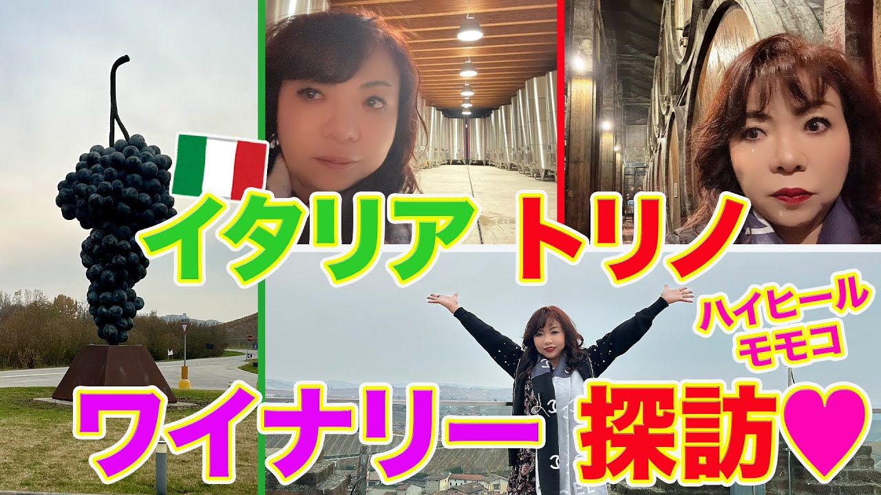 ▶５８７【大好きなイタリア旅その②】▼モモコが年に１度は行きたいイタリアへ！▼今回は初めての都市「トリノ」▼あの「バローロ」にも！▼登録者１０万人まであと１万３千人