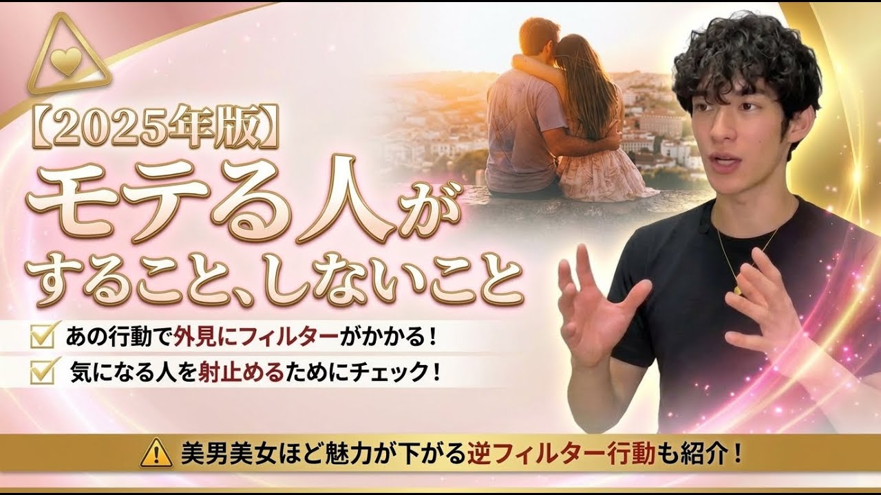 【2025年版】モテる人がすること、しないこと(アプリいらずで見た目にフィルターをかける方法)