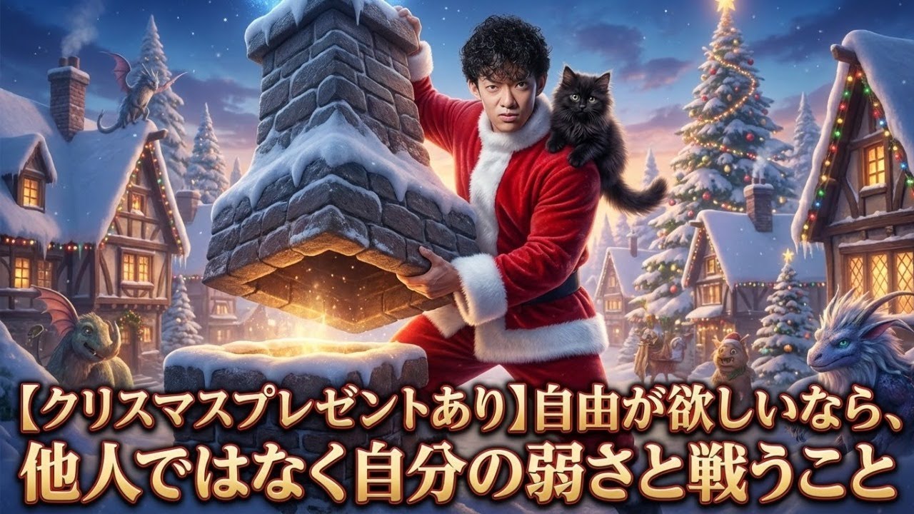 【クリスマス🎁あり】  自由が欲しいなら、他人ではなく自分の弱さと戦うこと
