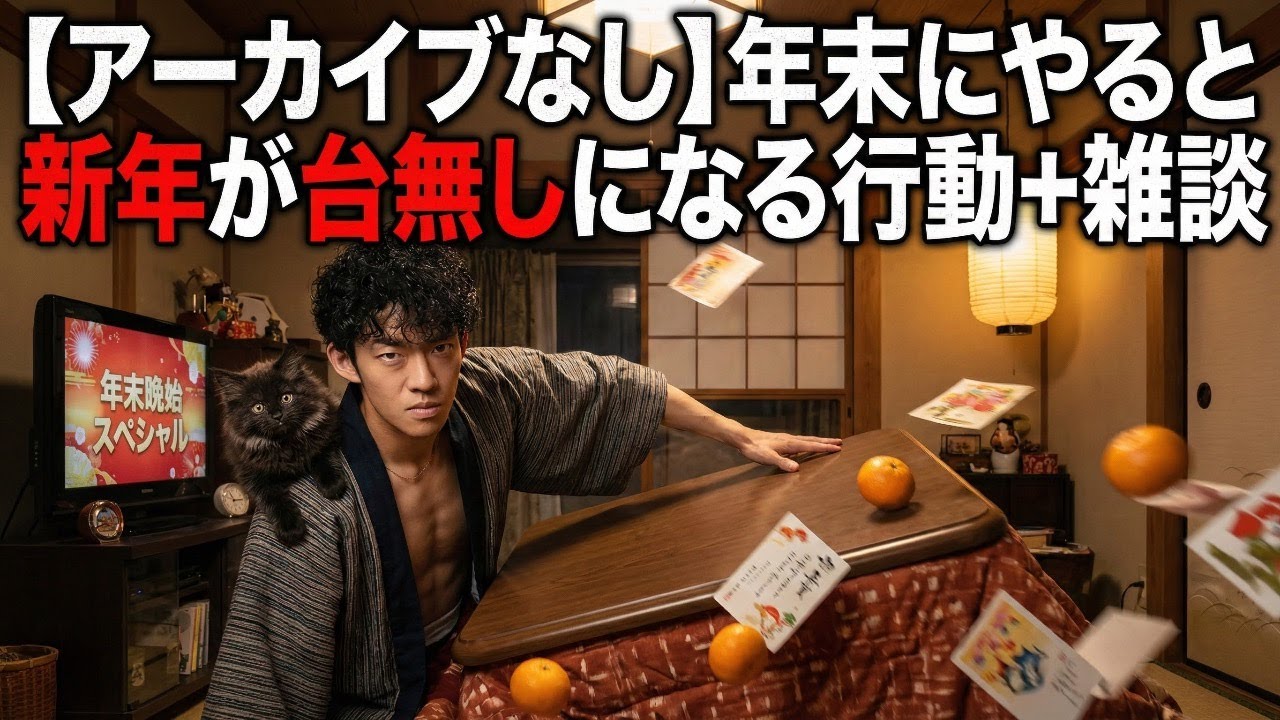 【アーカイブなし】新年が台無しになる年末の行動、など