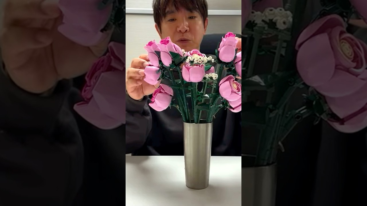LEGOでバラの花束作ってみた💐 #濱口優 #よゐこ