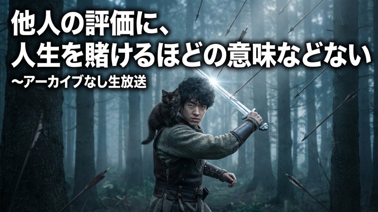他人の評価に、人生を賭けるほどの意味などない〜アーカイブなし生放送