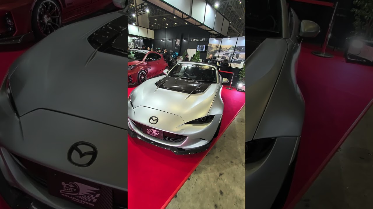 東京オートサロン公式インフルエンサーのピストン西沢会場レポ。かっこいいロードスター発見。これは色といいエアロといい、完璧。#tokyoautosalon2026 #東京オートサロン2026