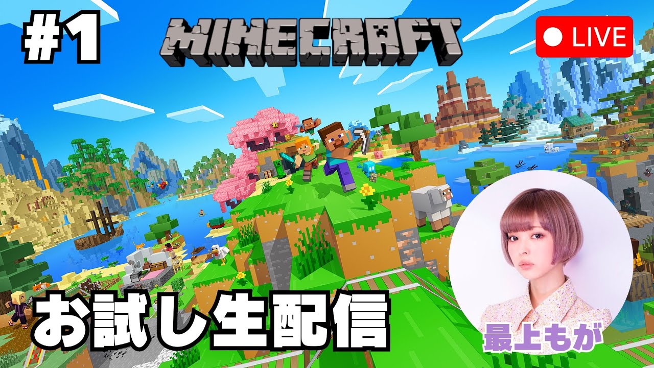 #1【Minecraft】お試し生配信
