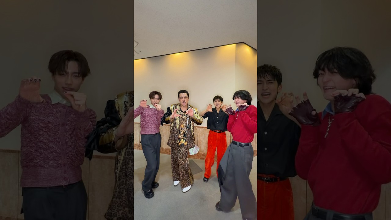 STARGLOW（@starglow_bmsg ）のGOICHIくん・KANONくん・RUIくんとPPAP✒️🍍🍎✒️