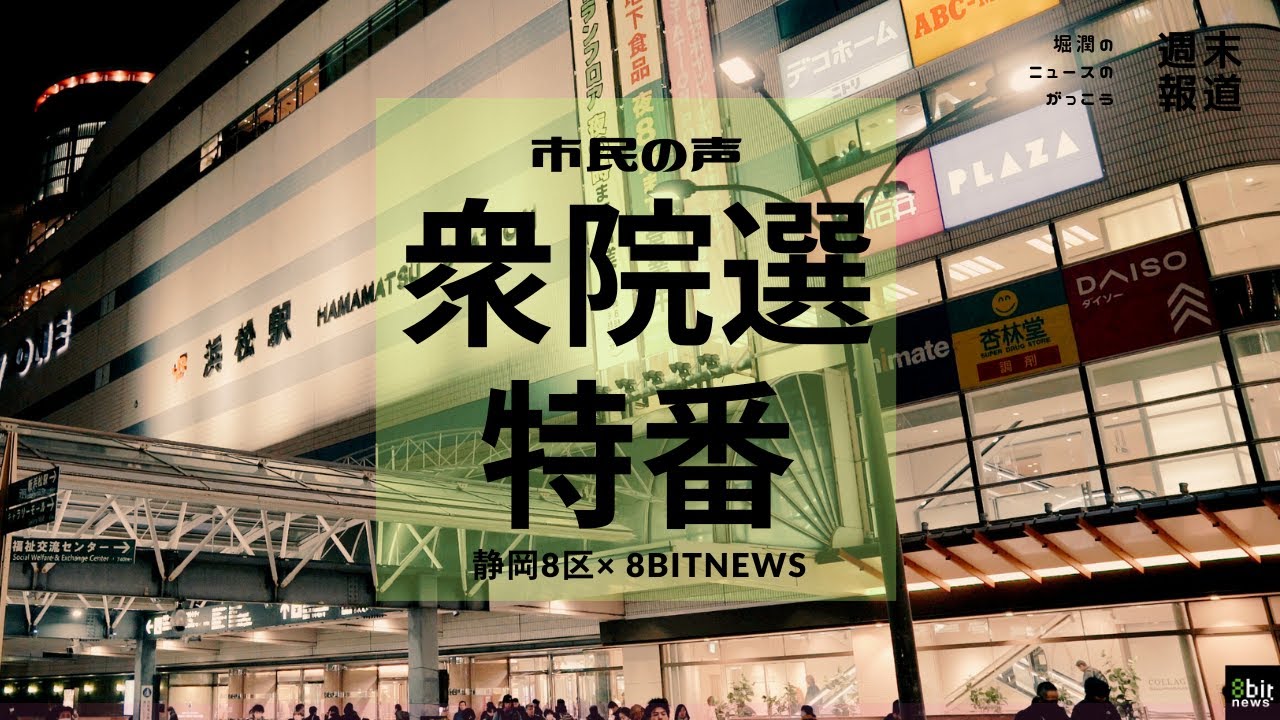 【衆院選特番】静岡８区（浜松市）　街頭インタビューから市民の声を聞く！#8bitNews