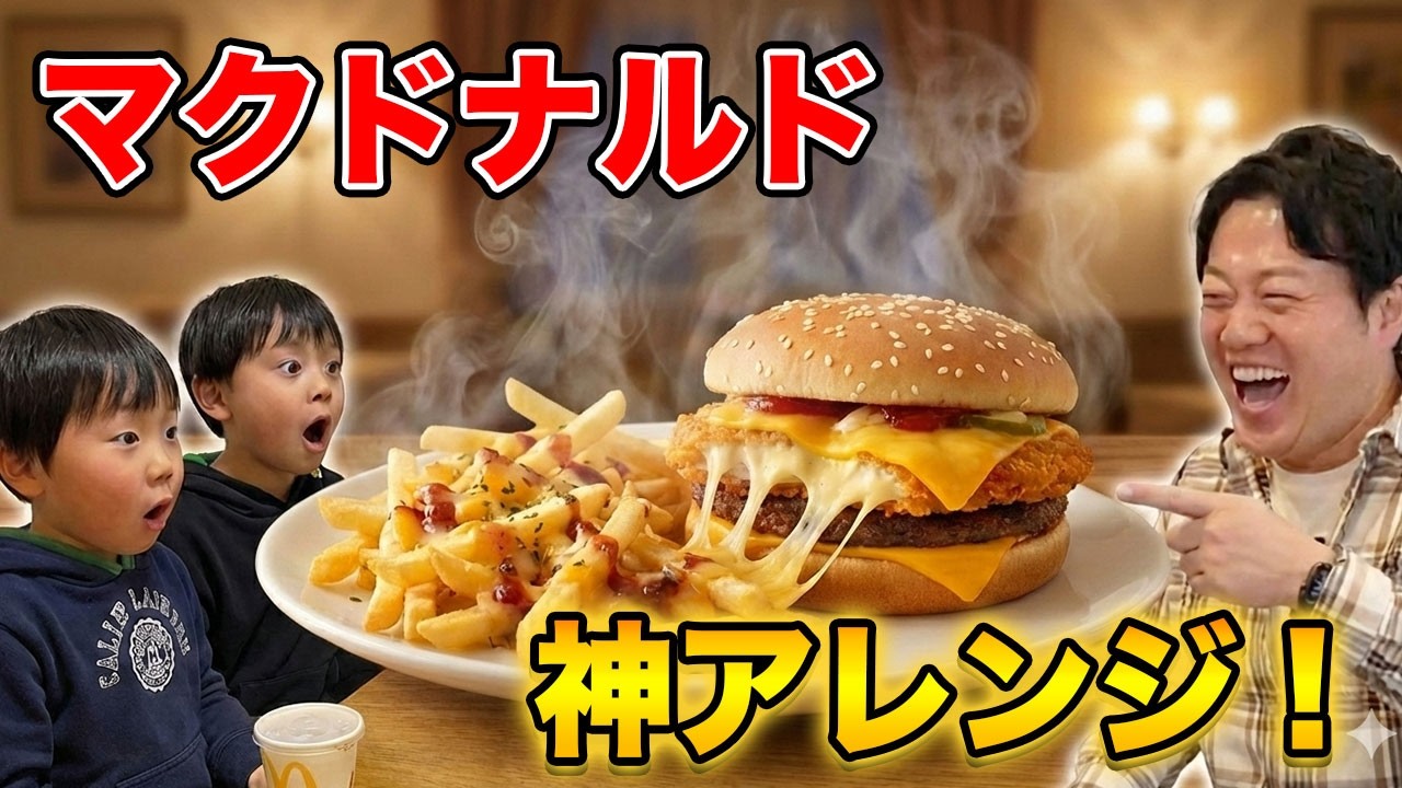 【絶品】マックがさらに美味しくなる、エハラ家流の食べ方に挑戦！！